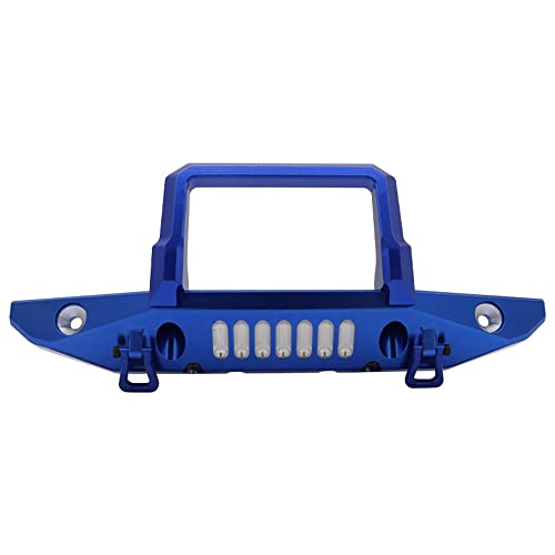 Luejnbogty Stoßfänger aus Metall mit Abschlepphaken für Auto-Upgrade-Teile auf Axial SCX6 AXI05000 JLU Wrangler 1/6 RC, Blau von Luejnbogty
