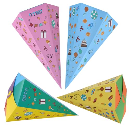 4stk Geschwister Schultüte Faltbare Zuckertüte zum Befullen für die Einschulung,30cm Kleine Schultüten zum Befüllen Einschulung und Schulanfang deko,Geschenkverpackung Zuckertüte Mädchen (Multicolor) 4stk Geschwister Schultüte Faltbare Zuckertüte zum Befullen für die Einschulung,30cm Kleine Schultüten zum Befüllen Einschulung und Schulanfang deko,Geschenkverpackung Zuckertüte Mädchen (Multicolor) von Lufdegim