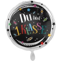 Heliumballon Einschulung "Du bist 1. Klasse", Folienballon rund Ø 34cm Heliumballon Einschulung "Du bist 1. Klasse", Folienballon rund Ø 34cm von Luftballon-Markt GmbH