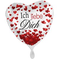 "Ich liebe Dich", Herzförmiger Folienballon von Luftballon-Markt GmbH