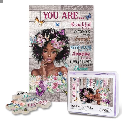 500 Teile Puzzle für Erwachsene Afrika Amerikanische Frau Puzzle Schwarze Frau Schrift Bibel Bild Malerei Puzzle Inspirierende Zitate Wandkunst Deco Holzpuzzle Geschenk für Schwarze Frau 500 Teile Puzzle für Erwachsene Afrika Amerikanische Frau Puzzle Schwarze Frau Schrift Bibel Bild Malerei Puzzle Inspirierende Zitate Wandkunst Deco Holzpuzzle Geschenk für Schwarze Frau von Luixdie