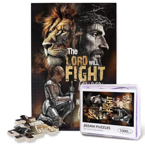 Jesus Christian Puzzles für Erwachsene 1000 Teile Jesus Löwe mit Kriegerfrau Inspirierende Motivierende Spirituelle Bibel Holzpuzzle für Familienaktivitäten Lustige Spiele Bibel Glaube Kreuz Puzzle Jesus Christian Puzzles für Erwachsene 1000 Teile Jesus Löwe mit Kriegerfrau Inspirierende Motivierende Spirituelle Bibel Holzpuzzle für Familienaktivitäten Lustige Spiele Bibel Glaube Kreuz Puzzle von Luixdie