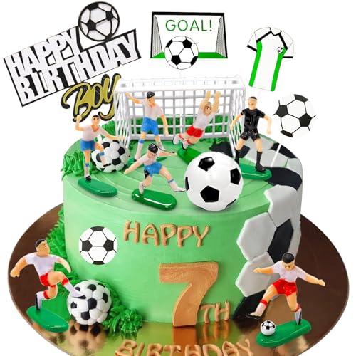 Lukinuo 14pcs Soccer Cake Topper Cupcake Topper Soccer Goal Soccer Player Football Cake Topper Figurine Soccer Birthday Cake Decorations for Soccer Sport Ball Theme Party Lukinuo 14pcs Soccer Cake Topper Cupcake Topper Soccer Goal Soccer Player Football Cake Topper Figurine Soccer Birthday Cake Decorations for Soccer Sport Ball Theme Party von Lukinuo
