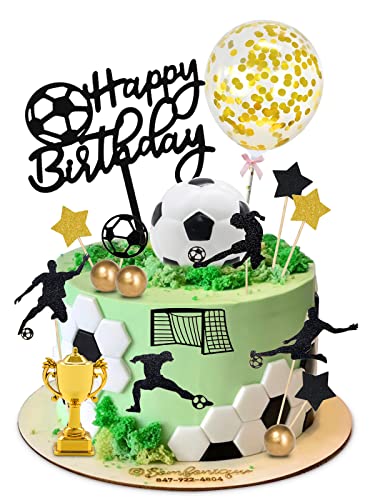 Lukinuo 29pcs Fußball Torte Topper Fußball Spieler Torte Dekorationen Fußball Figur Fußball Geburtstag Torte Dekoration für Männer Junge Fußball Sport Thema Geburtstag Party Suppplies Lukinuo 29pcs Fußball Torte Topper Fußball Spieler Torte Dekorationen Fußball Figur Fußball Geburtstag Torte Dekoration für Männer Junge Fußball Sport Thema Geburtstag Party Suppplies von Lukinuo