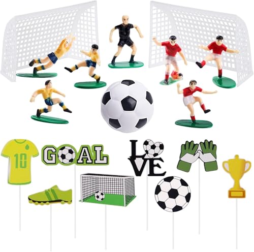 Lukinuo Fußball Kuchen Topper 18pcs Fußball Ball Spieler Kuchen Dekorationen Fußball Ball Tor Kuchen Cupcake Toppers Fußball Spieler Figur für Männer Jungen Fußball Sport Theme Party Supplies Lukinuo Fußball Kuchen Topper 18pcs Fußball Ball Spieler Kuchen Dekorationen Fußball Ball Tor Kuchen Cupcake Toppers Fußball Spieler Figur für Männer Jungen Fußball Sport Theme Party Supplies von Lukinuo