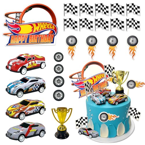 Lukinuo Rennen Auto Geburtstagskuchen Dekoration 24PCS Rennauto Kuchen Toppers Karierte Flagge Auto Kuchen Cupcake Dekorationen für für Mann Boy Kid Racing Auto Thema Geburtstagsbedarf Party Favors Lukinuo Rennen Auto Geburtstagskuchen Dekoration 24PCS Rennauto Kuchen Toppers Karierte Flagge Auto Kuchen Cupcake Dekorationen für für Mann Boy Kid Racing Auto Thema Geburtstagsbedarf Party Favors von Lukinuo