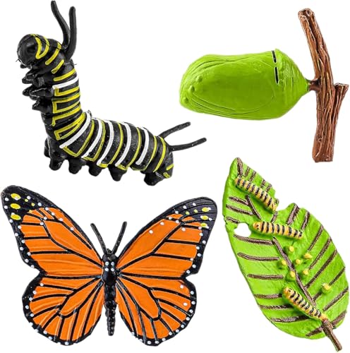 Lukinuo Schmetterling Lebenszyklus Spielzeug Figuren 4pcs Realistische Raupe zu Monarch Schmetterling Lebensstil Wachstumsstufen Insekt Figuren Playset Lehrwerkzeuge für Kinder Party Gefälligkeiten Lukinuo Schmetterling Lebenszyklus Spielzeug Figuren 4pcs Realistische Raupe zu Monarch Schmetterling Lebensstil Wachstumsstufen Insekt Figuren Playset Lehrwerkzeuge für Kinder Party Gefälligkeiten von Lukinuo