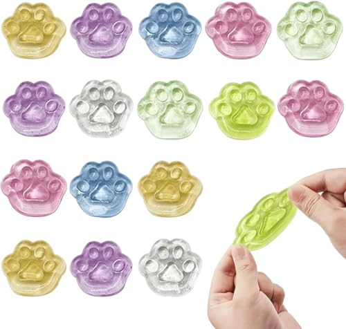 Lukinuo Taba Squishy Cat 40 Stück Mini Squishy Cat Paw Squishy Toy Süße Weiche Katzenpfoten Cat Paw Squeeze Toy Katzenpfoten Squishy für Kinder und Erwachsene Zum Entspannen von Lukinuo
