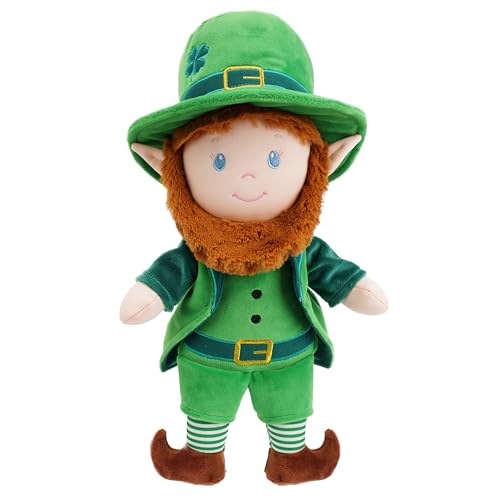 Lullaberry 38cm Soft Dolly Ben - Saint Patrick's Day Style mit grünem Outfit & rotem Bart - Weiches Kuscheltier für Kinder & Kleinkinder Lullaberry 38cm Soft Dolly Ben - Saint Patrick's Day Style mit grünem Outfit & rotem Bart - Weiches Kuscheltier für Kinder & Kleinkinder von Lullaberry
