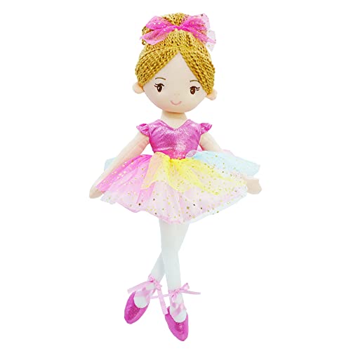 Lullaberry 40 cm Ballerina Prinzessin Polina – gefüllte Plüschpuppe – rosa Outfit – Geschenk für Kleinkinder Mädchen Lullaberry 40 cm Ballerina Prinzessin Polina – gefüllte Plüschpuppe – rosa Outfit – Geschenk für Kleinkinder Mädchen von Lullaberry