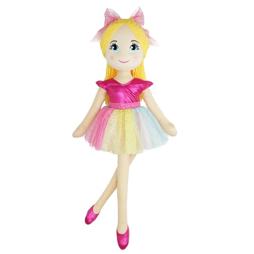 Lullaberry 80 cm XL Ballerina Prinzessin Polina – gefüllte Plüschpuppe in Lebensgröße – Rosa Outfit – Geschenk für Kleinkinder und kleine Mädchen Lullaberry 80 cm XL Ballerina Prinzessin Polina – gefüllte Plüschpuppe in Lebensgröße – Rosa Outfit – Geschenk für Kleinkinder und kleine Mädchen von Lullaberry