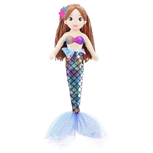 Lullaberry Glitzernde Meerjungfrau-Tifara, 45 cm, weiches Plüsch, gefüllt, Meerjungfrauen-Puppe, Geschenk für Kleinkinder, Mädchen Lullaberry Glitzernde Meerjungfrau-Tifara, 45 cm, weiches Plüsch, gefüllt, Meerjungfrauen-Puppe, Geschenk für Kleinkinder, Mädchen von Lullaberry