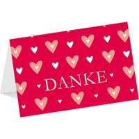 "Danke", Grußkarte mit Herzmotiv, inkl. Umschlag "Danke", Grußkarte mit Herzmotiv, inkl. Umschlag von Luma