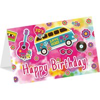 "Happy Birthday" Geburtstagskarte mit 70er Motiv, inkl. Umschlag "Happy Birthday" Geburtstagskarte mit 70er Motiv, inkl. Umschlag von Luma