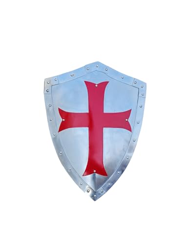 Lumberkart 61 cm große dekorative Tempelritter Kreuzritter Gothic Mittelalter Schild für Cosplay und LARP von Lumberkart