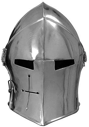 Lumberkart Cosplay Barbuta Helm Mittelalter Rüstung Kopfbedeckung für Erwachsene von Lumberkart