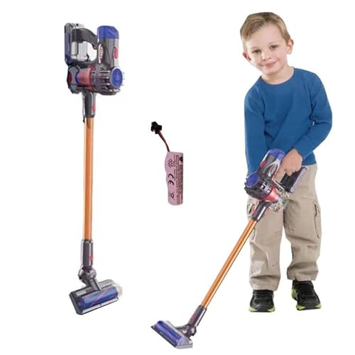 LumenVela Spielzeug Staubsauger für Kinder, 3-in-1 Staubsauger Spielzeug Set, Kinderstaubsauger mit echter Saugfunktion für Kinder 3 4 5 6 Jahren (Basisausführung) von LumenVela