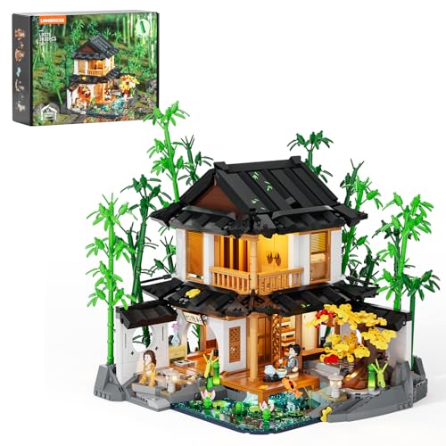 Lumibricks Bambushaus Beleuchtetes Baustein-Set – 2432 Teile Retro Chinesisches Gartenhaus & Baumhaus mit LED-Licht, für Erwachsene und Sammler traditioneller Architektur Lumibricks Bambushaus Beleuchtetes Baustein-Set – 2432 Teile Retro Chinesisches Gartenhaus & Baumhaus mit LED-Licht, für Erwachsene und Sammler traditioneller Architektur von Lumibricks