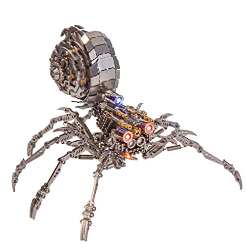 LuminaNova 3D Metall Tier Modell, 203 Teile DIY Mini Spinne Modell Puzzle Modell, Mechanische Dekoration Kreativ Geschenke für Kinder Und Erwachsene von LuminaNova