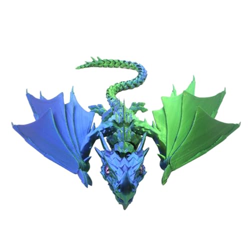 Beweglicher Drache mit Flügeln, realistisches -Druckspielzeug, artikulierter Drache, Heimdekoration mit beweglichen Gelenken, kreatives Zappelspielzeug für Drachenliebhaber, Sammler Beweglicher Drache mit Flügeln, realistisches -Druckspielzeug, artikulierter Drache, Heimdekoration mit beweglichen Gelenken, kreatives Zappelspielzeug für Drachenliebhaber, Sammler von Lumiscent