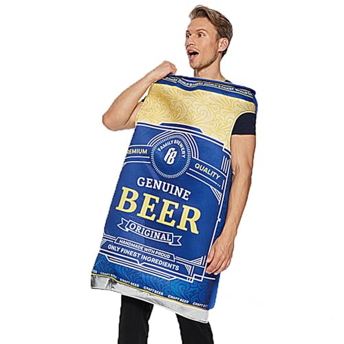 Bierkarneval Outfits - Bierdosen-Kostüm | Bierflaschen-Kostüm für Erwachsene | Bier-Outfits Maskerade Outfits | Bierdosen-Kostüm | Bierfest-Outfit für Karneval, Halloween, Themenwochen Bierkarneval Outfits - Bierdosen-Kostüm | Bierflaschen-Kostüm für Erwachsene | Bier-Outfits Maskerade Outfits | Bierdosen-Kostüm | Bierfest-Outfit für Karneval, Halloween, Themenwochen von Lumiscent