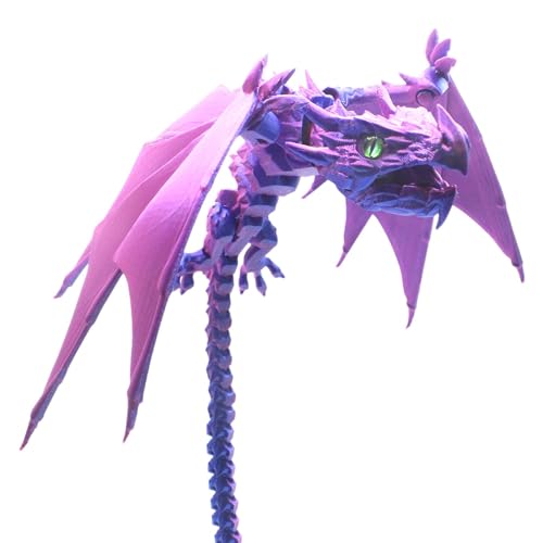 Gelenkdrache mit Flügeln – Kristalldrachenspielzeug | Gelenkdrache Heimdekoration mit beweglichen Gelenken, kreatives Fidget-Spielzeug für Drachenliebhaber, Sammler Gelenkdrache mit Flügeln – Kristalldrachenspielzeug | Gelenkdrache Heimdekoration mit beweglichen Gelenken, kreatives Fidget-Spielzeug für Drachenliebhaber, Sammler von Lumiscent