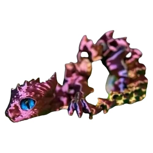 Gelenkiger Drache – niedlicher -Gedruckter Drache, Chefschreibtisch-Dekoration mit flexiblen Gelenken, Drachen-, Desktop-Haustier für Wohnzimmer, Schlafzimmer Gelenkiger Drache – niedlicher -Gedruckter Drache, Chefschreibtisch-Dekoration mit flexiblen Gelenken, Drachen-, Desktop-Haustier für Wohnzimmer, Schlafzimmer von Lumiscent