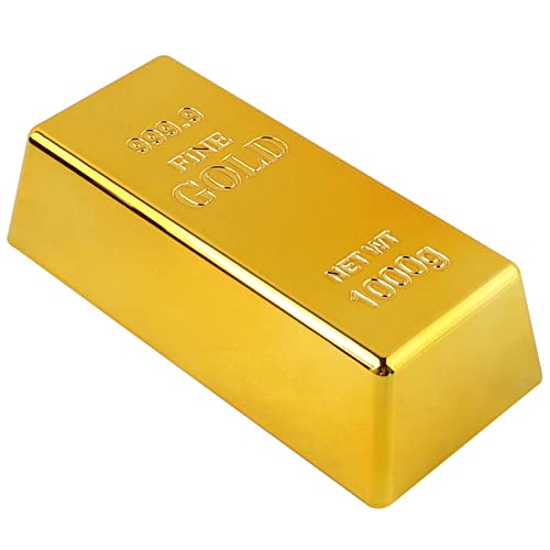 Gold-Fake-Spielzeug – Goldbarren-Spielzeug, Fake-Goldziegel zum Basteln, Ziegel-Replika-Goldbarren, gefälschtes Goldbarren-Spielzeug, Bullion-Goldbarren-Dekorationen, realistische Goldbarren-Zieg Gold-Fake-Spielzeug – Goldbarren-Spielzeug, Fake-Goldziegel zum Basteln, Ziegel-Replika-Goldbarren, gefälschtes Goldbarren-Spielzeug, Bullion-Goldbarren-Dekorationen, realistische Goldbarren-Zieg von Lumiscent
