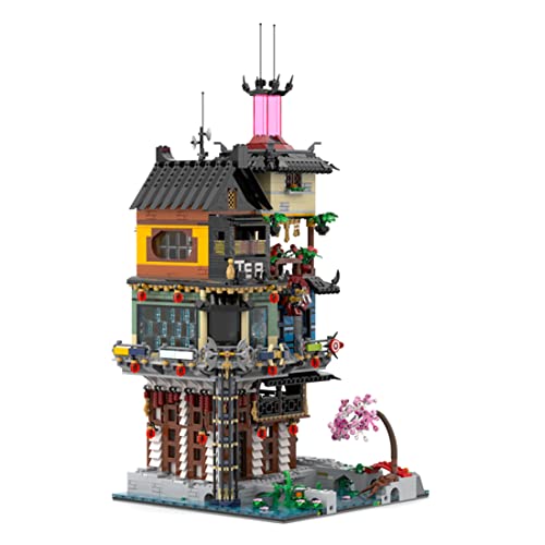 Lumitex City Modular Haus Architecture, 3947 Teile Kreativ Modular Building Modellbausatz Klemmbausteine Kompatibel mit 71741 71767 von Lumitex