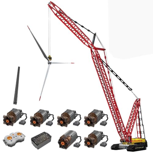 Lumitex LR 13000 Kran LKW Klemmbausteine Baukasten, 4318 Teile Groß Kranwagen Bausteinspielzeug, LKW-Kran Modellbauklötze mit 6 Motoren, Geschenk für Erwachsene Lumitex LR 13000 Kran LKW Klemmbausteine Baukasten, 4318 Teile Groß Kranwagen Bausteinspielzeug, LKW-Kran Modellbauklötze mit 6 Motoren, Geschenk für Erwachsene von Lumitex