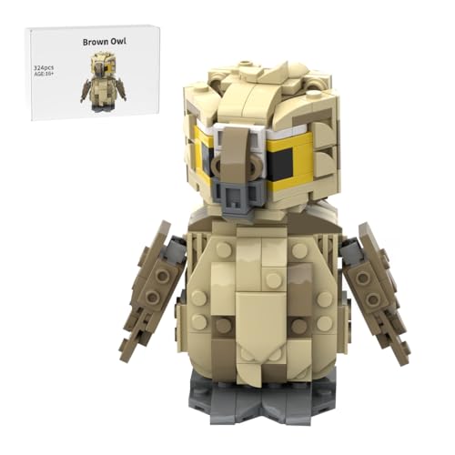 Lumitex Owl Baustein Klemmbausteine, Kreatives Tier Ostergeschenke Mechanische Bauklotz Tierbauspielzeug Sammlerstücke für Kinder Jungen Mädchen ab 6 8 10 12+ Jahren - 324 Stück von Lumitex