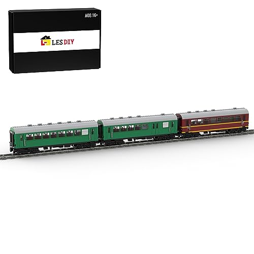 Lumitex Technik Zug Eisenbahn Bausatz, 2534 Teile Klemmbausteine Deutsche Bundesbahn 4-Achs Reko-Wagen Bausteine Railway Train Lumitex Technik Zug Eisenbahn Bausatz, 2534 Teile Klemmbausteine Deutsche Bundesbahn 4-Achs Reko-Wagen Bausteine Railway Train von Lumitex