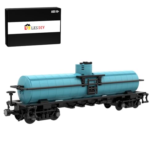 Lumitex Zug Bausteine Set, 586 Teile Anker Auto Zug Eisenbahn Bausatz Railway Train Klemmbausteine, MOC-53458 von Lumitex