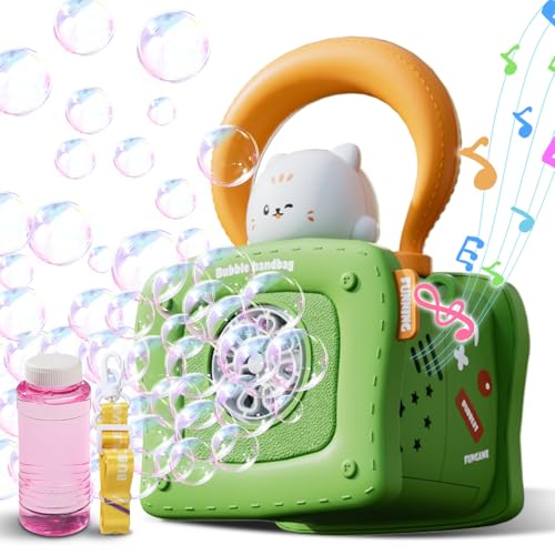 Seifenblasenmaschine, tragbarer, automatischer Seifenblasengebläse mit Lichtern und Musik für Kinder, Kleinkinder, für drinnen und draußen, Hochzeit, Party, Geburtstagsgeschenk, Gartenbad Seifenblasenmaschine, tragbarer, automatischer Seifenblasengebläse mit Lichtern und Musik für Kinder, Kleinkinder, für drinnen und draußen, Hochzeit, Party, Geburtstagsgeschenk, Gartenbad von Lumstar