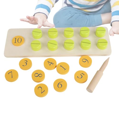 Capions Und Nüsse Bildendes Spielzeug Feinmotorskills Math & Colours Counting Game, Interaktive Holzschraube Für Kinder | Motorische Und Konstruktive Spiele Für Kinder Im Vorschulalter Gleicher Oder von Lunaobrik