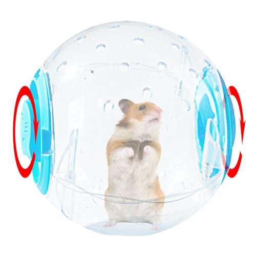 Hamster-Laufballspielzeug - Hamster-Laufball, Zwerghamsterspielzeug Laufball | Transparenter, leiser, atmungsaktiver Rennmaus-Radball, 17,8 cm, Hamster-Übungsspielzeug für kleine Tiere Hamster-Laufballspielzeug - Hamster-Laufball, Zwerghamsterspielzeug Laufball | Transparenter, leiser, atmungsaktiver Rennmaus-Radball, 17,8 cm, Hamster-Übungsspielzeug für kleine Tiere von Lunaobrik