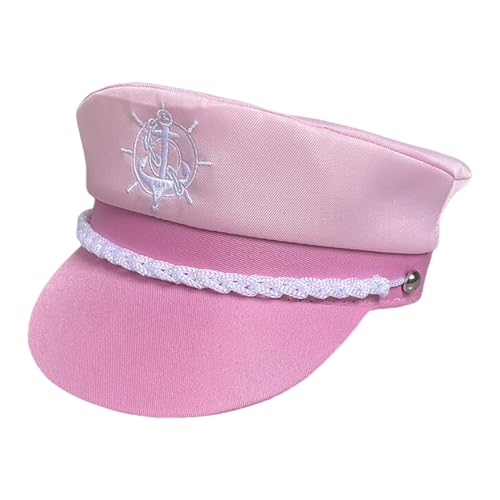 Kapitäns-Rollenspielmütze – Kreuzfahrt-Snapback-Mütze, Nautische Kleidung | Verstellbarer Seemanns-Hut, Junggesellenabschiedskostüm, Party-Accessoire, Matrosenhut, Hafenparty-Outfit Für Yachthochzeite von Lunaobrik