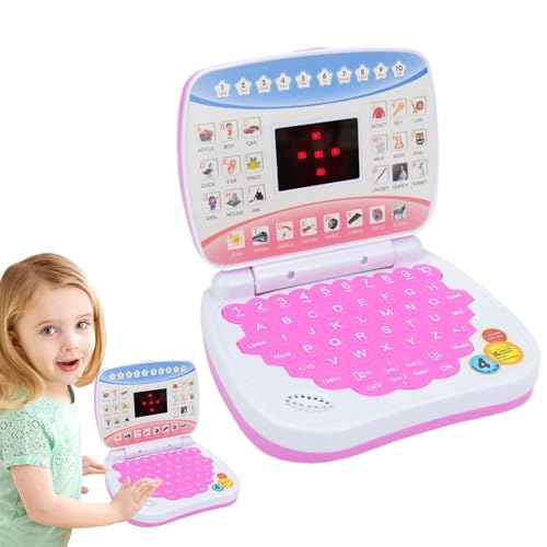 Lernlaptop - Bildungslerncomputerspielzeug, interaktives Kinder -Laptop -Spielzeug | Kinder mit Musikspielzeug, tun Sie vor, Laptop für Kinder zu spielen, im Vorschulerlernen lernten Bildungslaptop se von Lunaobrik