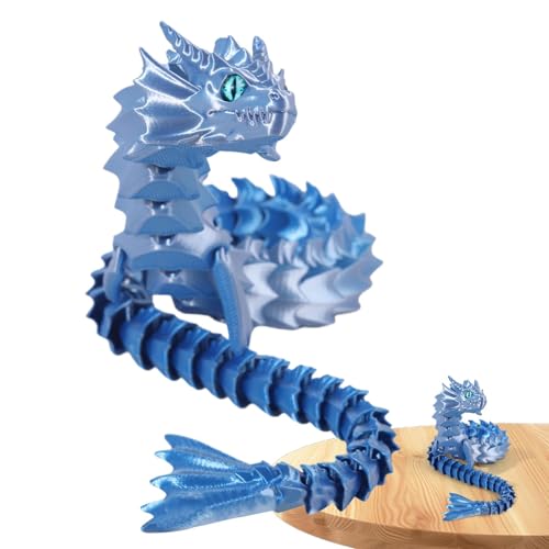 Lunaobrik Bedruckter Drache in , Fidget Drachenspielzeug Bedruckt in - Flexible Gelenke Bedruckt in Fidget Toys - Flexibles bedrucktes Spielzeug mit aufgeregtem für Freunde, Familien, von Lunaobrik