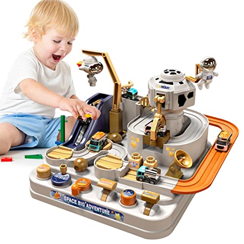 Lunaobrik Car Spaces Adventure Toys – Lernspielzeug Mit Rennstrecke Und Puzzles | 3 Mini-Autos, 1 Astronaut | Spielzeug Für Und Mädchen Im Vorschulalter, Geschenke Für 3–6 Jahre Lunaobrik Car Spaces Adventure Toys – Lernspielzeug Mit Rennstrecke Und Puzzles | 3 Mini-Autos, 1 Astronaut | Spielzeug Für Und Mädchen Im Vorschulalter, Geschenke Für 3–6 Jahre von Lunaobrik