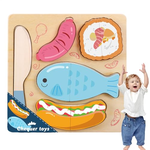 Lunaobrik Holzschneidepuzzle, Spielnahrungsset aus Holz - Machen Sie so, als würden Sie ein - und Essensschneidespielzeug spielen | Puzzle Lernspielzeug Vorschule Küche Essen Spielzeug Lunaobrik Holzschneidepuzzle, Spielnahrungsset aus Holz - Machen Sie so, als würden Sie ein - und Essensschneidespielzeug spielen | Puzzle Lernspielzeug Vorschule Küche Essen Spielzeug von Lunaobrik