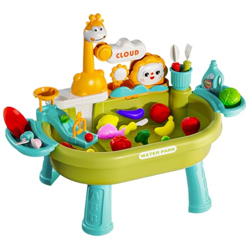 Lunaobrik Kinder Wasserspiel-Tisch,Outdoor Wassertisch für Kleinkinder | Robuster Outdoor Spieltisch Für Kindergarten Camping Garten Park Spielplatz Lunaobrik Kinder Wasserspiel-Tisch,Outdoor Wassertisch für Kleinkinder | Robuster Outdoor Spieltisch Für Kindergarten Camping Garten Park Spielplatz von Lunaobrik