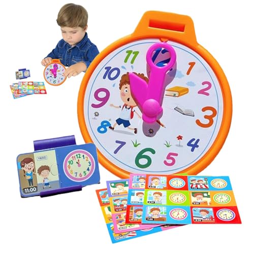 Lunaobrik Lernuhr für Kinder, Lernuhr für Kinder, Cartoon-Lernuhr für Kinder, frühes Lernen für Fähigkeiten Lunaobrik Lernuhr für Kinder, Lernuhr für Kinder, Cartoon-Lernuhr für Kinder, frühes Lernen für Fähigkeiten von Lunaobrik