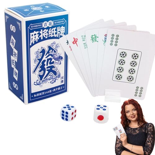 Lunaobrik Miniature-Solitaire-Spiele - Tragbares Mahjong-Spielset, Reisespiel für Senioren | Freunde, Klassenkameraden für Reiseerholung, Freizeit im Freien und Freundestreffen, Mahjong-Karten von Lunaobrik