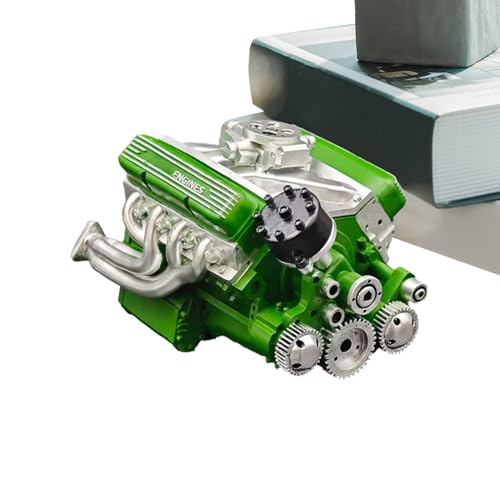 Lunaobrik Motor-Modellbausatz für Erwachsene – Motormodell Spielzeug | Kreative Harz-Schreibtischdekoration für Labor Bildung Sammler Garage Haus Büro Ausstellung Klassenzimmer von Lunaobrik
