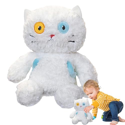 Lunaobrik Niedliche Plüschkatzen, Plüschtiere, Kätzchen, Cat Stemal Tier, Plüschkissen, niedliches Kätzchen, rotierendes Kätzchen, für Kinder, und Mädchen, Geburtstag von Lunaobrik