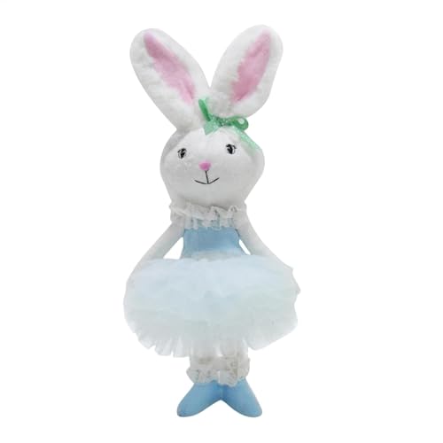 Lunaobrik Plüschtier Osterhase gefüllt Plüschtier Osterhase Squishy und weich, Osterhase im Kleid, Plüschhase Plüschhase, umarmbar und waschbar für von Lunaobrik