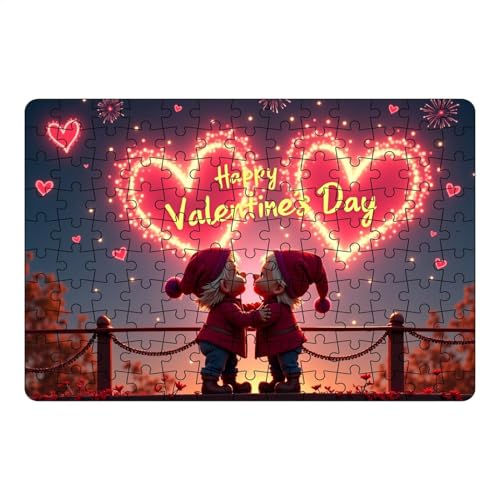 Lunaobrik Puzzle zum Valentinstag, Valentinstag-Puzzle,STEM-Puzzlespielzeug - Buntes Lernpuzzle, Romantisches, herausforderndes Puzzle für Erwachsene, Set mit 130 entspannenden Familienpuzzles Lunaobrik Puzzle zum Valentinstag, Valentinstag-Puzzle,STEM-Puzzlespielzeug - Buntes Lernpuzzle, Romantisches, herausforderndes Puzzle für Erwachsene, Set mit 130 entspannenden Familienpuzzles von Lunaobrik