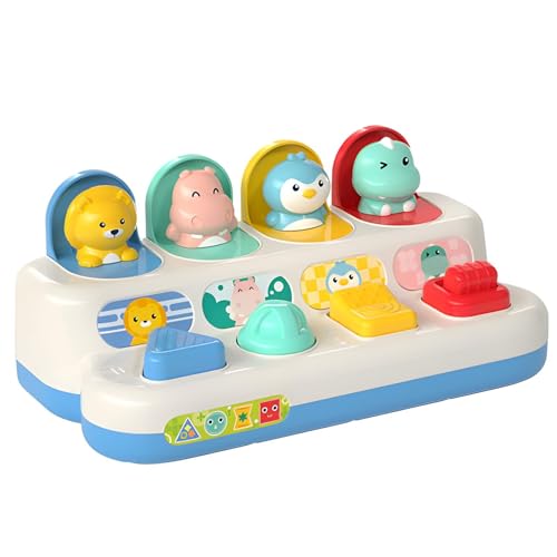 Lunaobrik Schiebespielzeug für Kleinkinder, Sortierung von Spielzeug für Kleinkinder, niedliche Entwicklungsspiele, Baby Learning Toys, multifunktionales Lernwerkzeug in Box von Lunaobrik