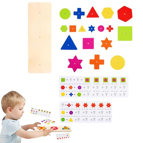 Lunaobrik Stapelbares Spielzeug zum Sortieren von Formen, Puzzlespiel in verschiedenen geometrischen Formen, Lernspielzeug zum Stapeln von Formen – Lernspiel für geometrische Formen im Vorschulalter Lunaobrik Stapelbares Spielzeug zum Sortieren von Formen, Puzzlespiel in verschiedenen geometrischen Formen, Lernspielzeug zum Stapeln von Formen – Lernspiel für geometrische Formen im Vorschulalter von Lunaobrik